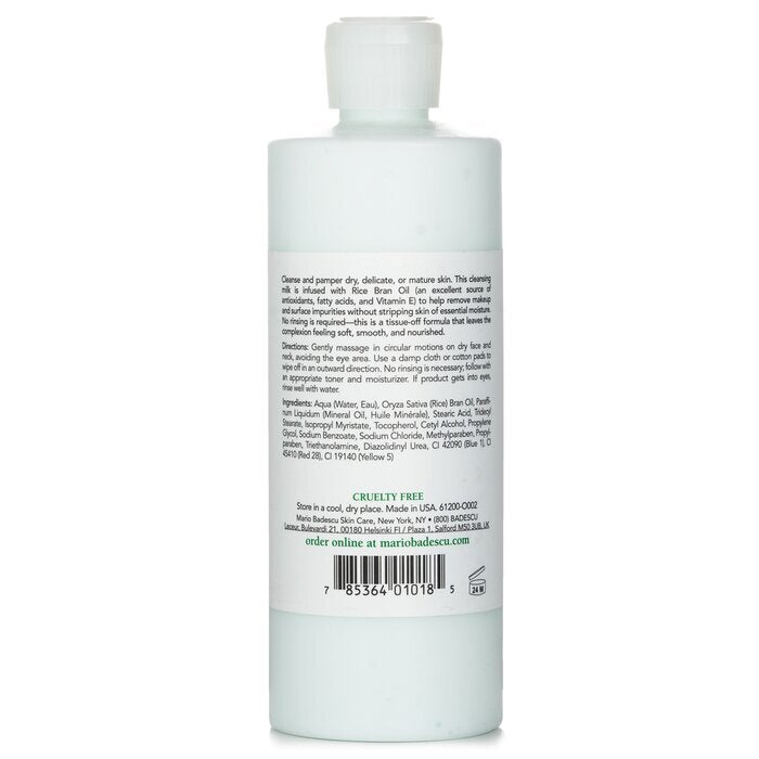 Mario Badescu Lait Nettoyant à l'Huile d'Oeillet et de Riz - Pour Peaux Sèches/Sensibles 472ml/16oz