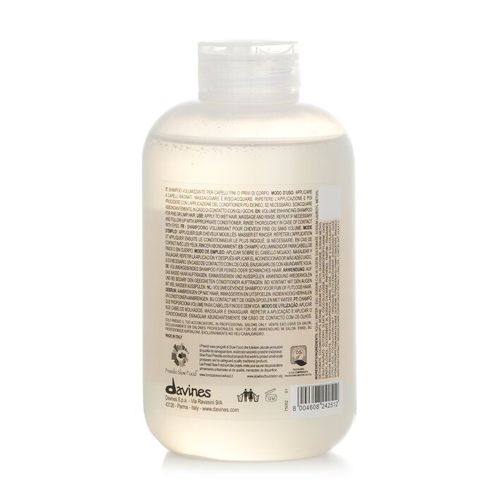 Davines Volu Volumenverstärkendes Shampoo (für feines oder kraftloses Haar) 250ml/8,45oz