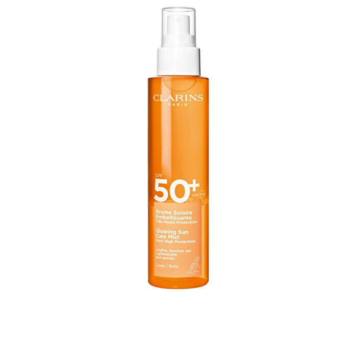 Clarins Glowing Sun Care Mist Spf50+ Leicht, nicht fettend, 150 ml