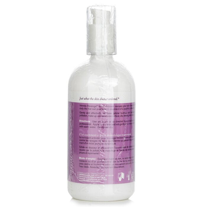 DERMAdoctor Wrinkle Revenge Nettoyant Visage à l'Acide Glycolique Antioxydant Amélioré 180ml/6oz