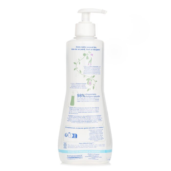 Mustela Reinigungswasser ohne Abspülen (Gesicht und Windelbereich) – für normale Haut (zufällige Verpackung), 500 ml