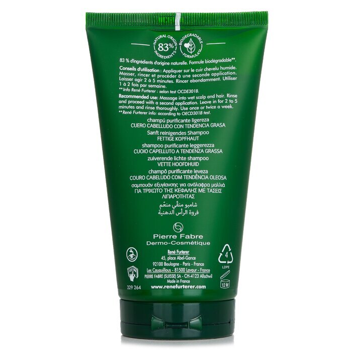 Rene Furterer Curbicia Purifying Ritual Normalizing Lightness Shampoo (zu Fettigkeit neigende Kopfhaut) 150ml/5oz
