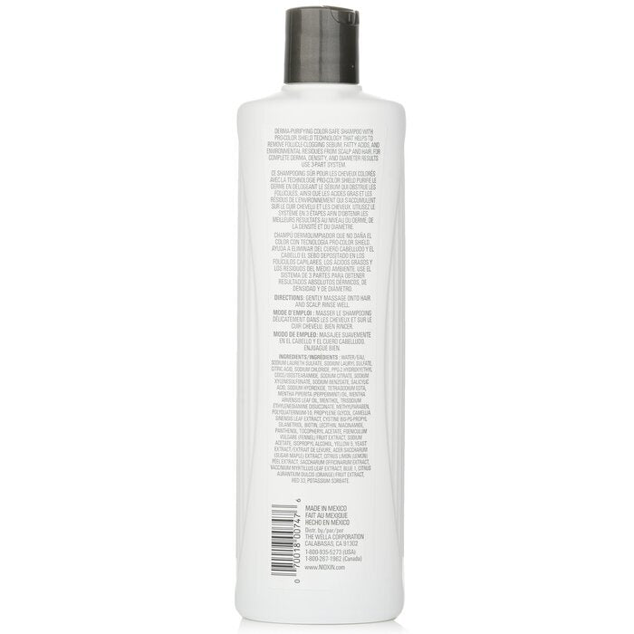 Nioxin Derma Purifying System 4 Reinigungsshampoo (gefärbtes Haar, fortschreitende Ausdünnung, farbsicher) 500 ml