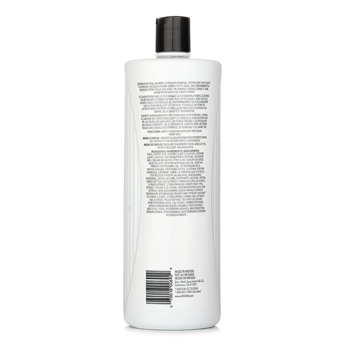 Nioxin Derma Purifying System 1 Reinigungsshampoo (natürliches Haar, leichte Ausdünnung) 1000 ml