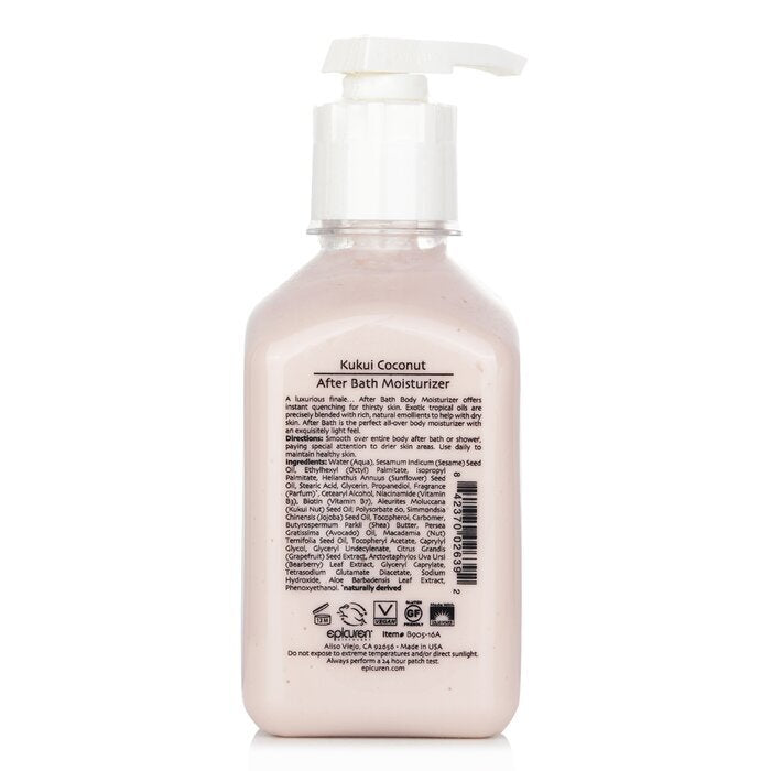 Epicuren Feuchtigkeitscreme nach dem Bad – Kukui-Kokosnuss, 500 ml