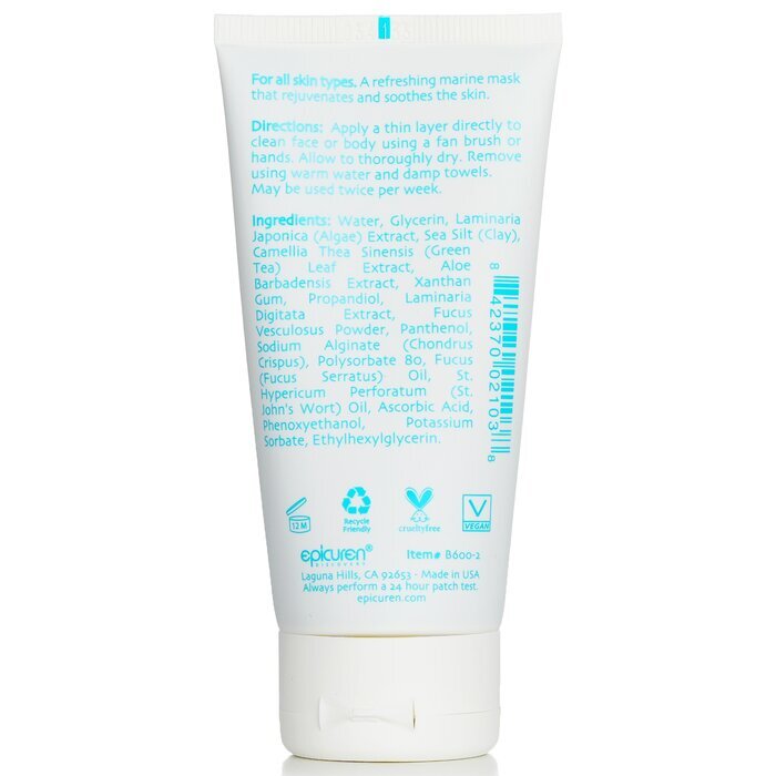 Epicuren Beruhigende Maske mit Grüntee und Meeresalgen, 74 ml