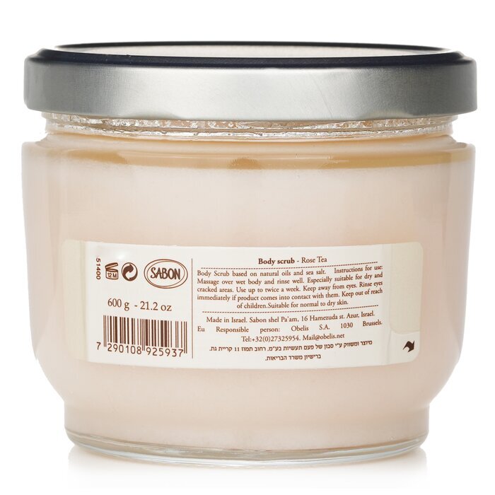 Sabon Körperpeeling - Rosentee 600g/21,2oz