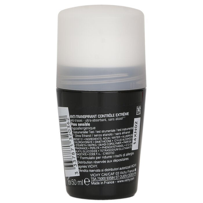Vichy Homme 72H* Extreme-Control Anti Perspirant Roll-On (For Sensitive Skin) 50ml