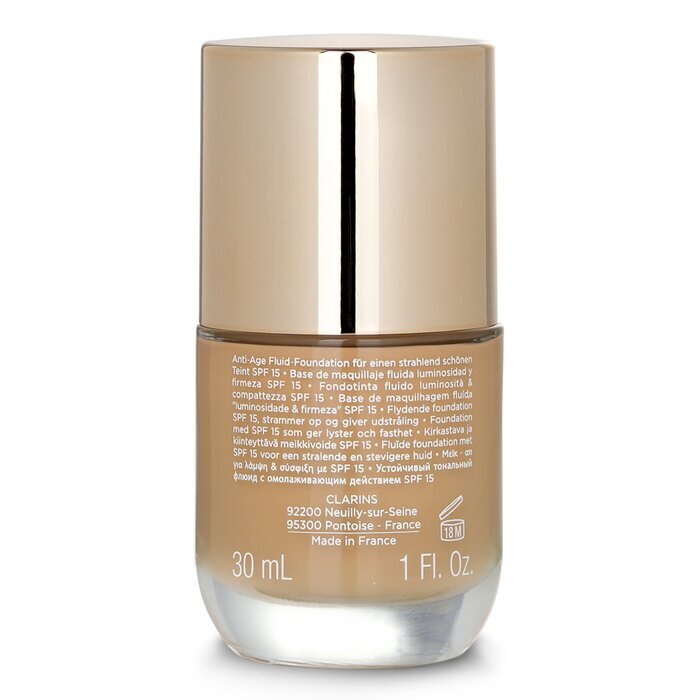 Clarins Everlasting Youth Fluid Illuminating & Firming Foundation SPF 15 – 110 Honig, 30 ml
