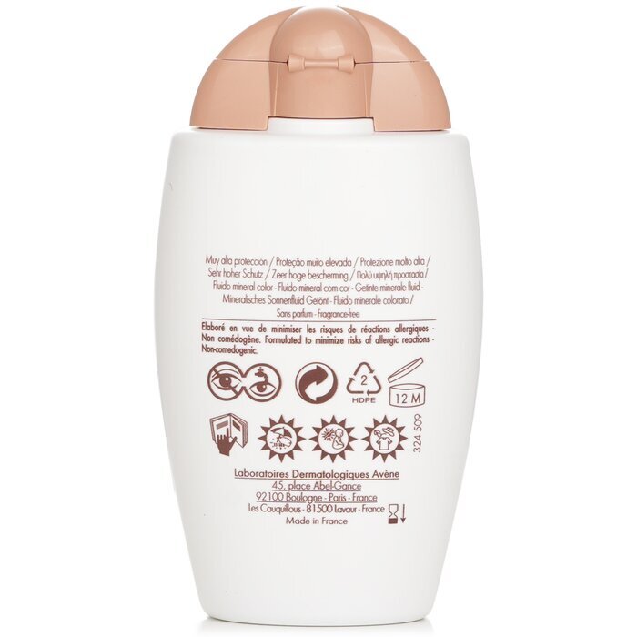 Avene Very High Protection Tinted Mineral Fluid SPF 50+ - For Sensitive & Intolerant Skin 40ml