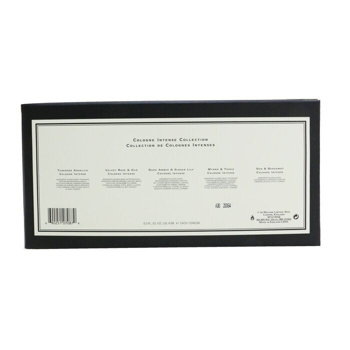 Cologne Intense Collection: Tuberose, Angelic Velvet, Rose & Ou, dunkler Amber & Ingwer, Lil Myrrh & Tonk, Oud & Bergamotte, 5 x 9 ml