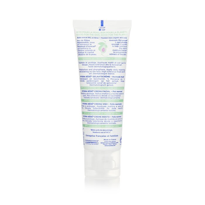 Mustela Hydra-Bebe Gesichtscreme mit Bio-Avocado - Normale Haut 40ml/1,35oz