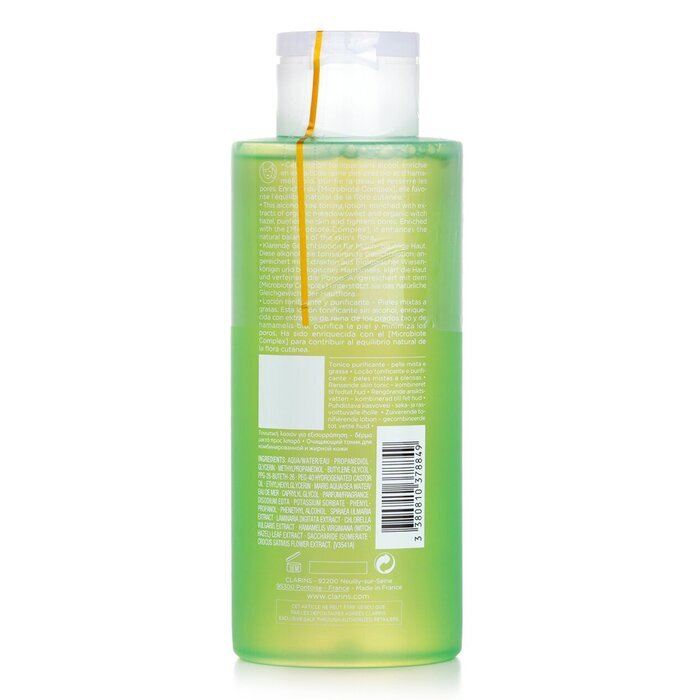Clarins Reinigende Toning Lotion mit Mädesüß- und Safranblütenextrakten – Mischhaut bis fettige Haut, 400 ml/13,5 oz