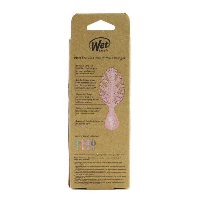 Wet Brush Go Green Mini-Entwirrer – Rosa, 1 Stück