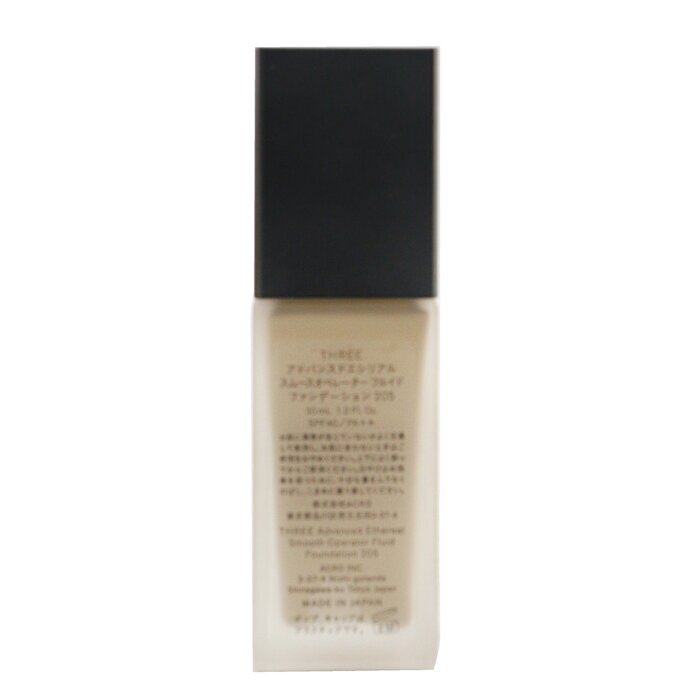 THREE Advanced Ethereal Smooth Operator Fluid Foundation SPF40 – Nr. 205, 30 ml