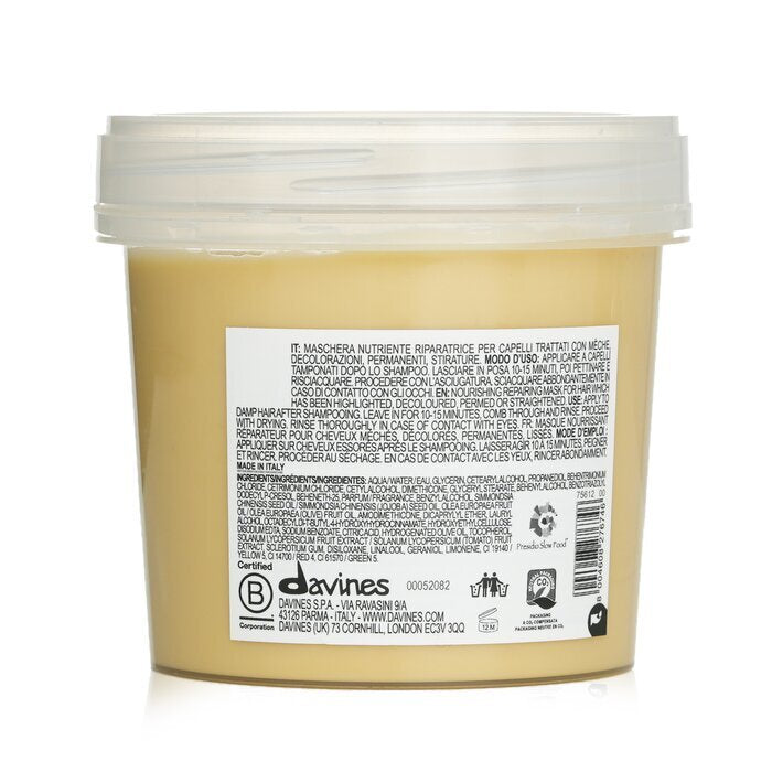 Davines Nounou Haarmaske (für stark beanspruchtes oder brüchiges Haar) 250 ml/8,89 oz