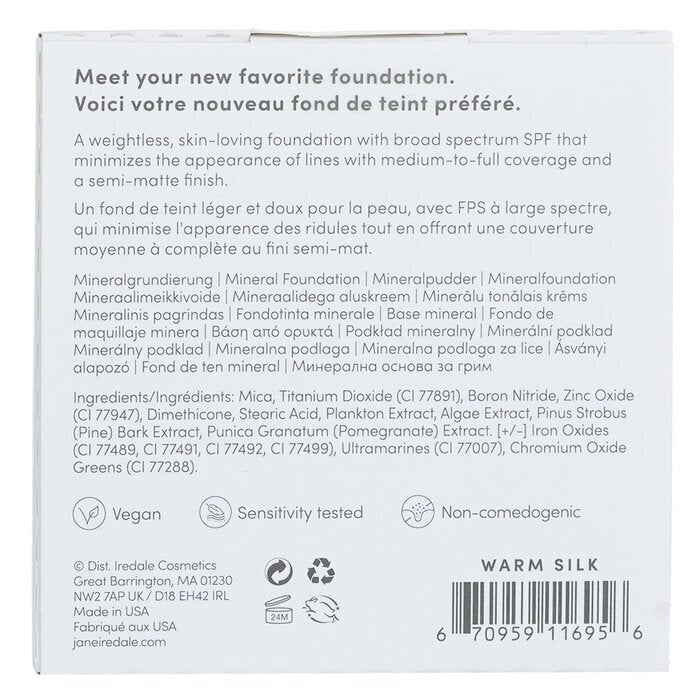 Jane Iredale PurePressed Base Mineral Foundation Nachfüllpackung LSF 20 – Warm Silk 9,9 g