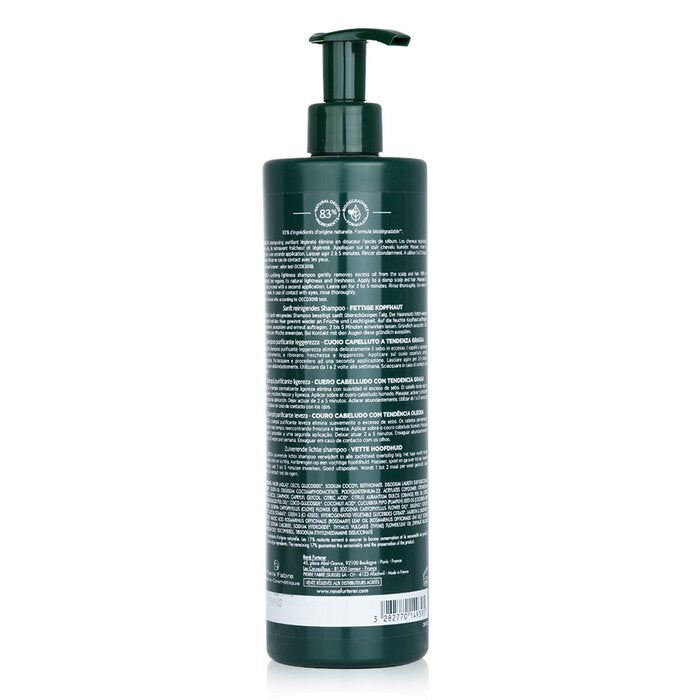 Rene Furterer Curbicia Purifying Lightness Shampoo – Kopfhaut, die zu Fettigkeit neigt (Salongröße) 600 ml/20,2 oz