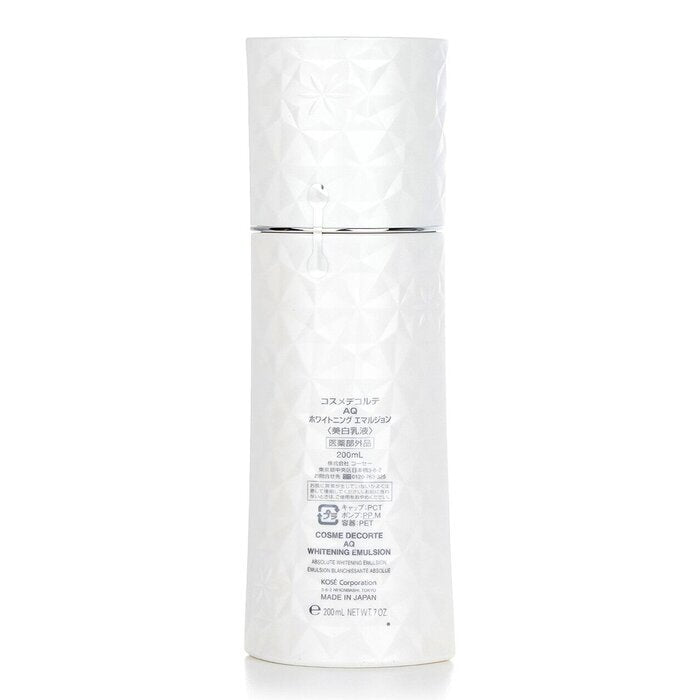 Cosme Decorte AQ Whitening Emulsion 200 ml/7 oz
