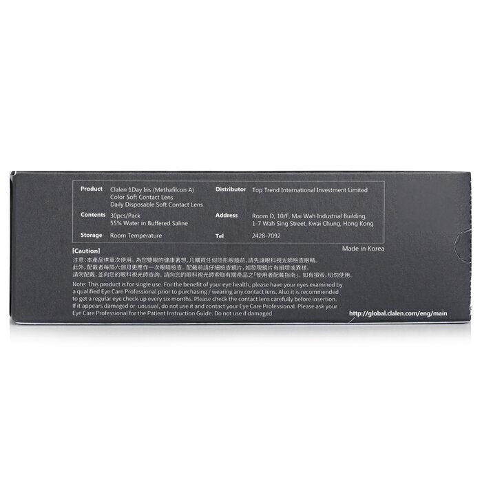 Clalen 1 Day Iris Suzy Graue Farbkontaktlinsen - - 3,50 30 Stück