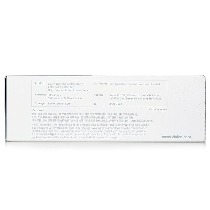 Clalen 1 Day Iris Alicia Kontaktlinsen, braun, 3,00, 30 Stück