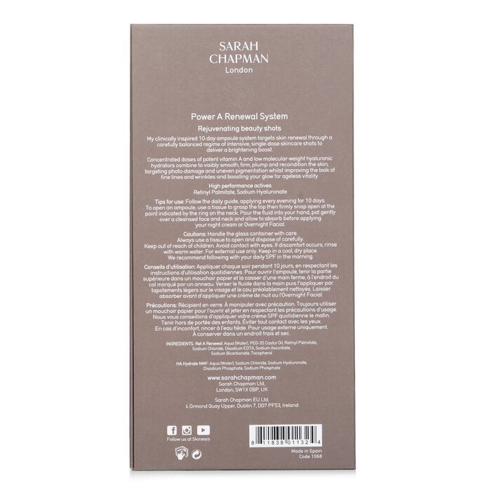 Sarah Chapman Skinesis Power A Erneuerungssystem 10x1ml/0,03oz