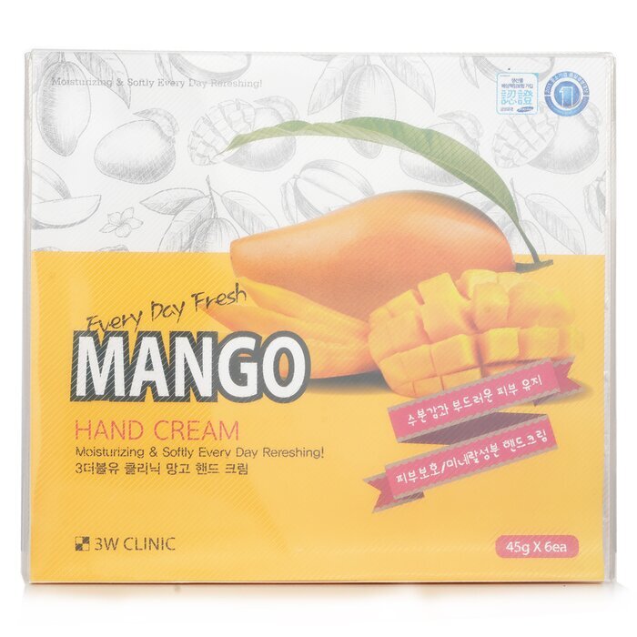 3W Clinic Handcreme - Mango 45g x 6