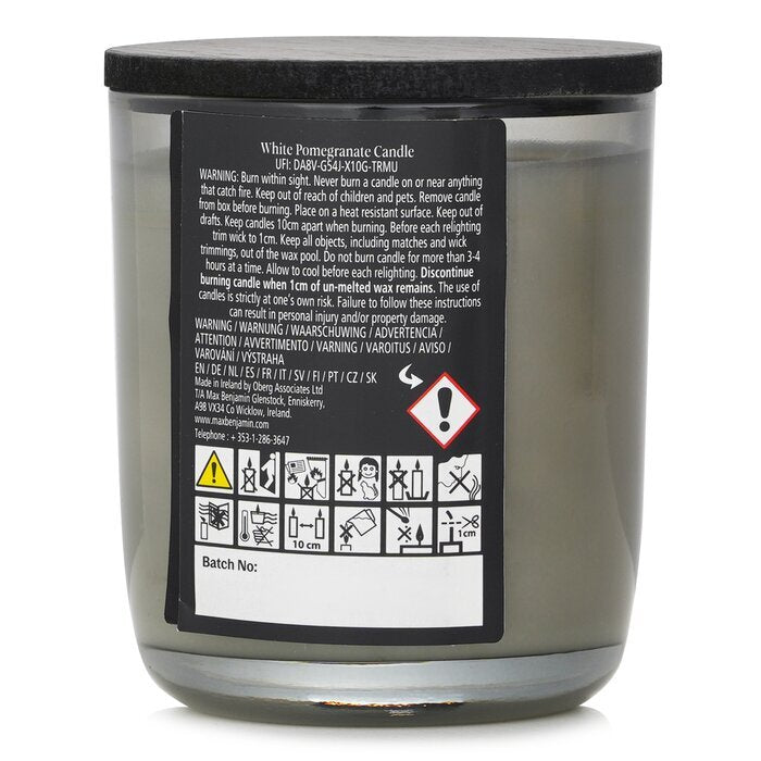 Max Benjamin Naturwachskerze - Weißer Granatapfel 210g/7.4oz