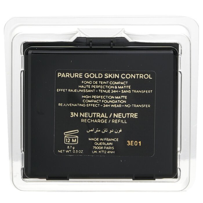 Guerlain Parure Gold Skin Control High Perfection Matte Compact Foundation Nachfüllpackung – Nr. 3N 8,7 g/0,3 oz
