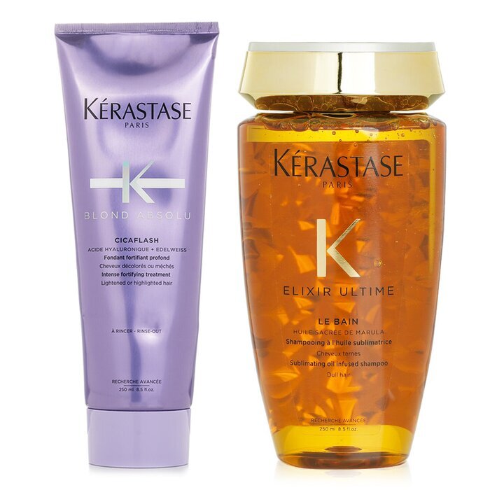 Kerastase Blond Absolu Set 3: Shampoo & Kräftigungskur (aufgehelltes oder gesträhntes Haar) 2St
