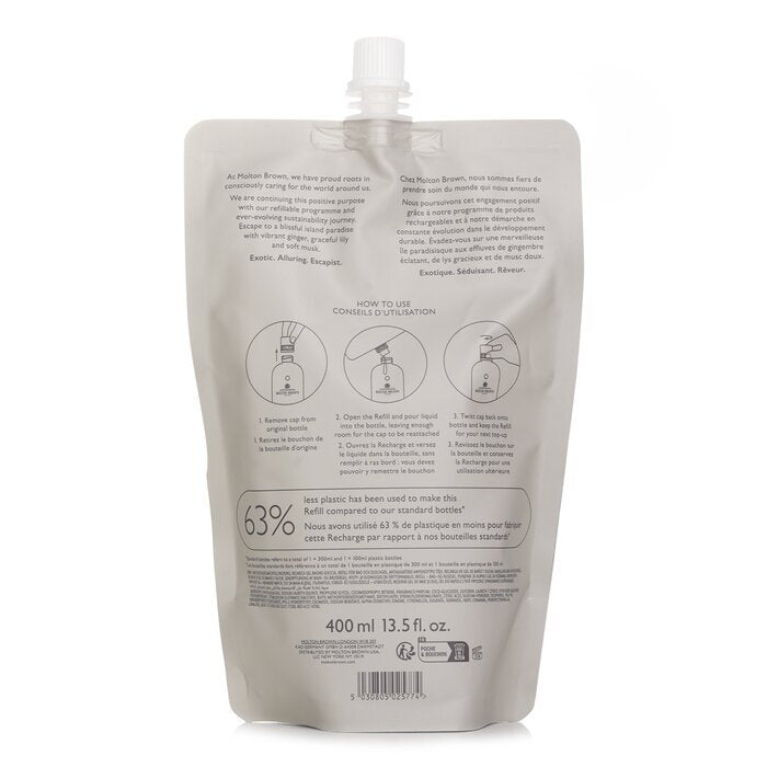 Molton Brown Heavenly Gingerlily Bade- und Duschgel, Nachfüllpackung, 400 ml