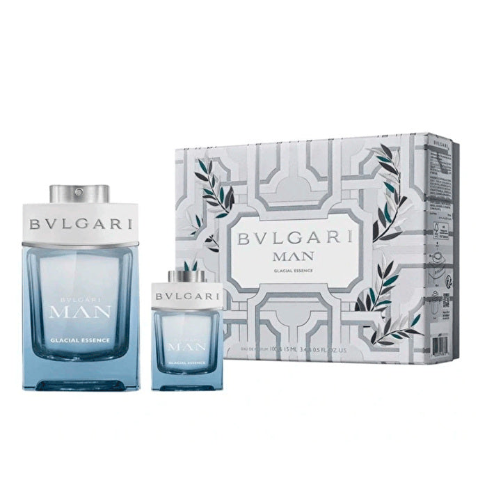Bvlgari Man Glacial Essence Set Eau De Parfum 100ml & Eau De Parfum 15ml