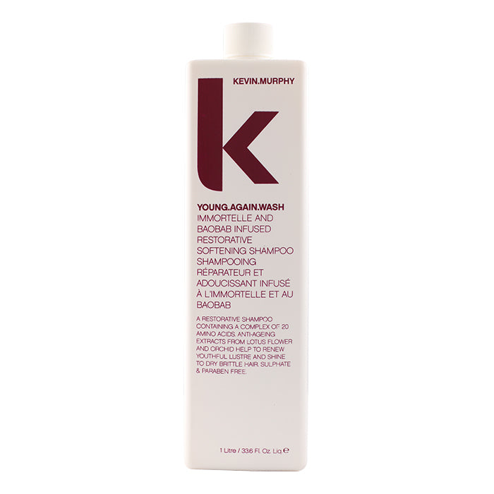Kevin Murphy Young.Again.Wash (mit Immortelle und Baobab angereichertes, regenerierendes, weichmachendes Shampoo – für trockenes, brüchiges Haar) 1000 ml/33,6 oz