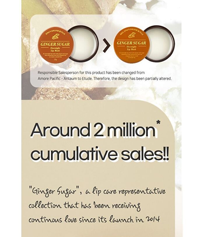 Etude House Ginger Sugar Overnight Lip Mask 23g