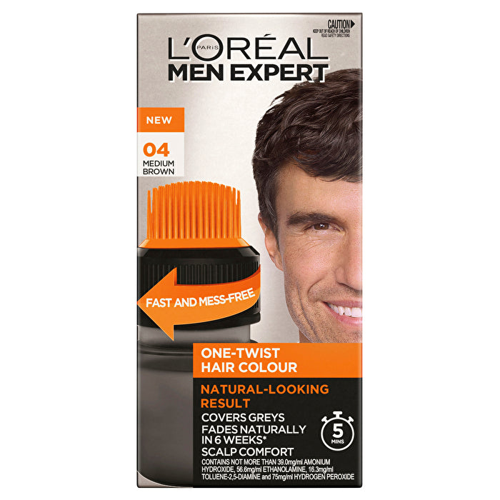 L'oreal Paris Men Expert One Twist Hair Colour 04 Medium Brown