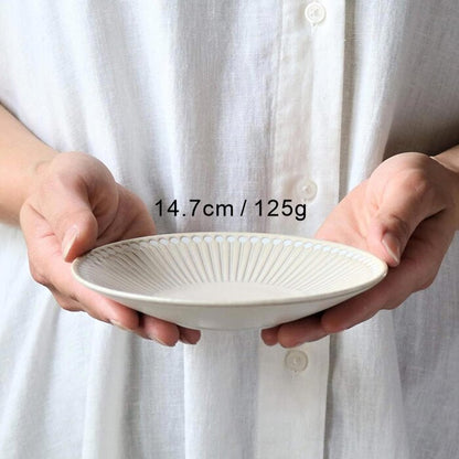 Minoro Touki Minoyaki Ultra Light 14.7CM Ceramic Dish (Gray)-  Gray