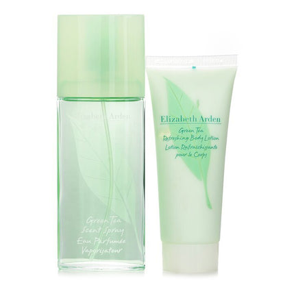 Elizabeth Arden Green Tea Coffret: Eau Parfumee Spray 100 ml + Erfrischende Körperlotion 100 ml, 2 Stück