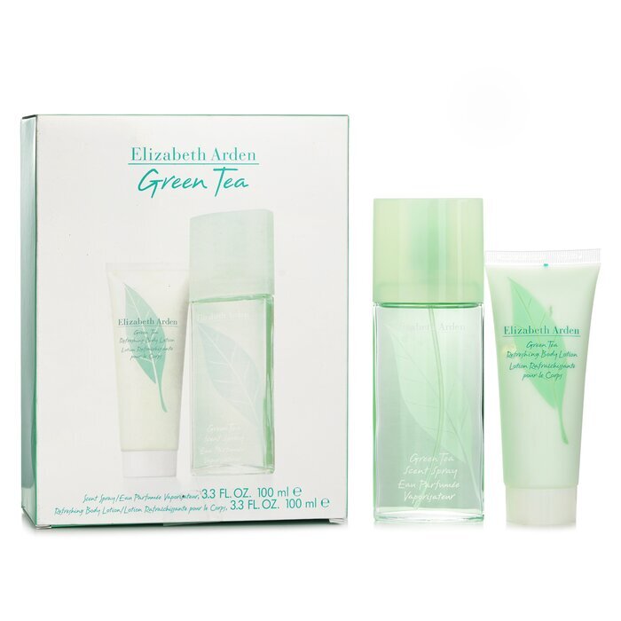 Elizabeth Arden Green Tea Coffret: Eau Parfumee Spray 100 ml + Erfrischende Körperlotion 100 ml, 2 Stück