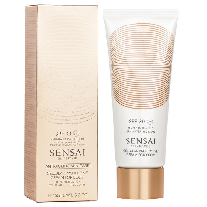 Kanebo Sensai Silky Bronze Zelluläre Schutzcreme für den Körper LSF 30, 150 ml