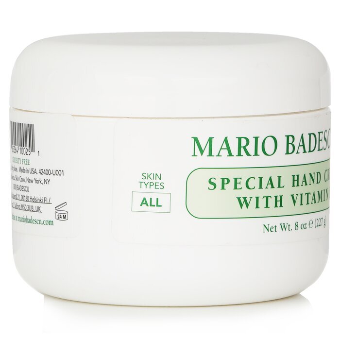 Mario Badescu Crème Spéciale pour les Mains avec Vitamine E - Pour Tous Types de Peau 236ml/8oz