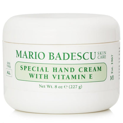 Mario Badescu Crème Spéciale pour les Mains avec Vitamine E - Pour Tous Types de Peau 236ml/8oz