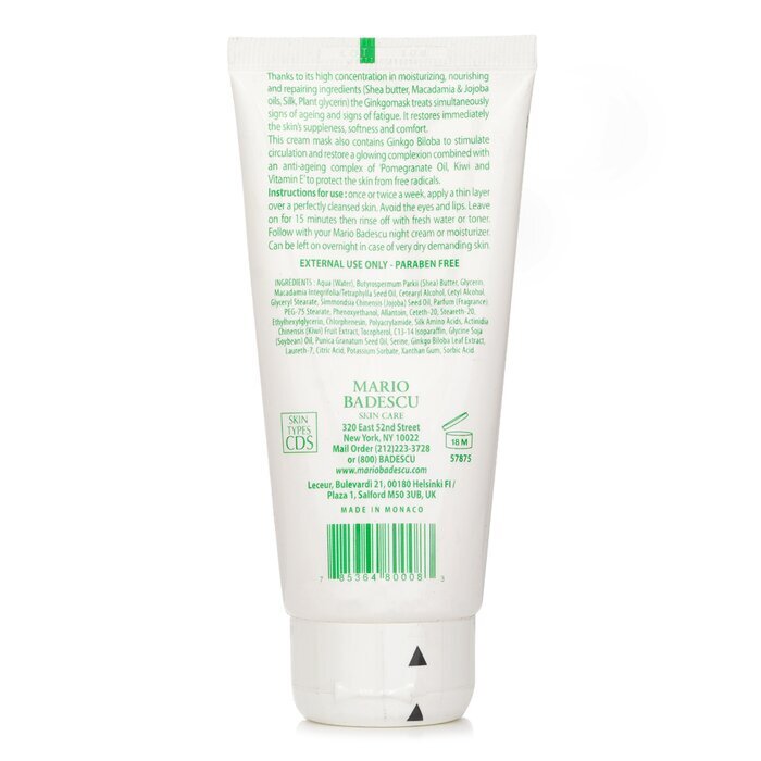 Mario Badescu Ginkgo-Maske – Für Mischhaut/Trockene/Empfindliche Hauttypen 73 ml/2,5 oz