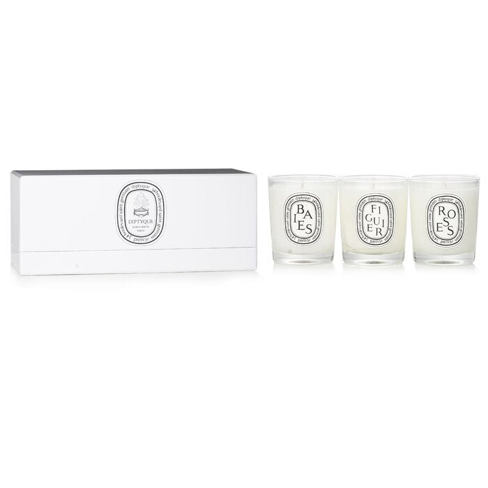 Coffret Mini Bougie Diptyque : (Baies, Figuier, Roses) 3x 70g/2.4oz