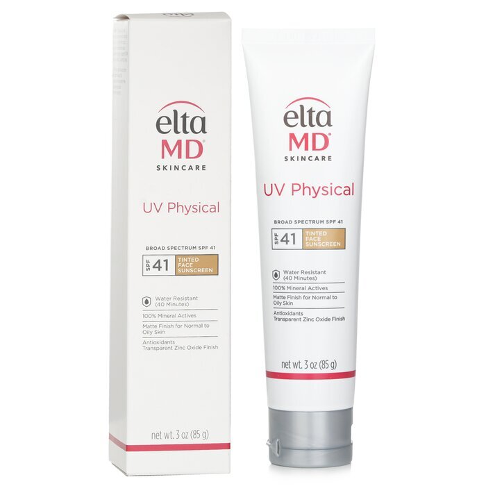 EltaMD UV Physical Water-Resistant Facial Sunscreen SPF 41 (Tinted) - For Normal to Oily Skin 85g/3oz