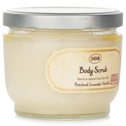 Sabon Körperpeeling - Patchouli Lavendel Vanille 600g/21,2oz