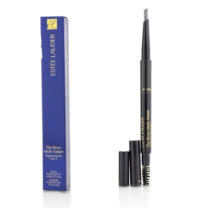 Estee Lauder The Brow MultiTasker 3 in 1 (Augenbrauenstift, Puder und Pinsel) – Nr. 05 Schwarz 0,45 g/0,018 oz