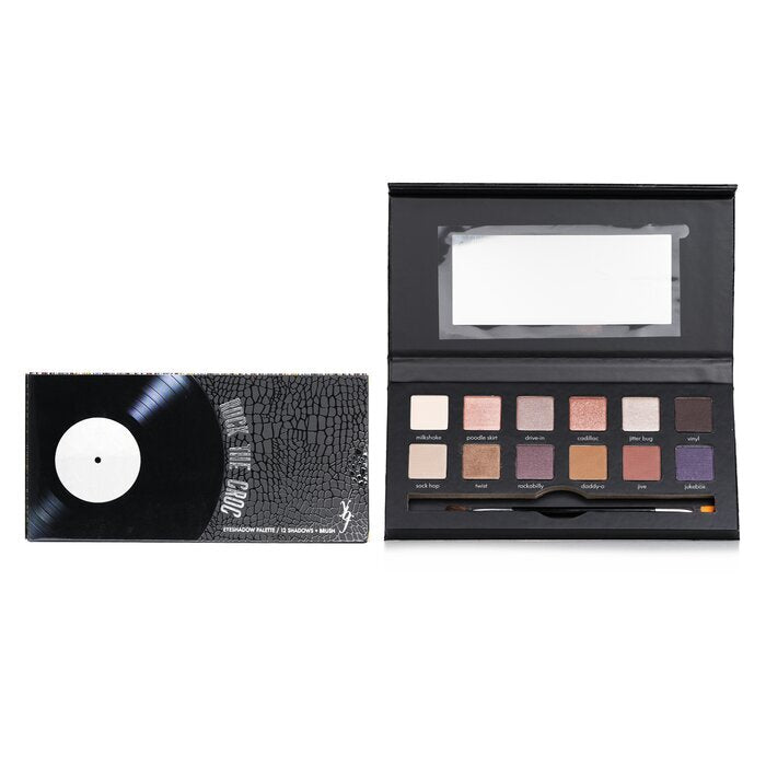 YBF Beauty Rock The Croc Eyeshadow Palette (12x Eyeshadow, 1x Double Ended Eyeshadow Brush) 12x0.8g/0.03oz