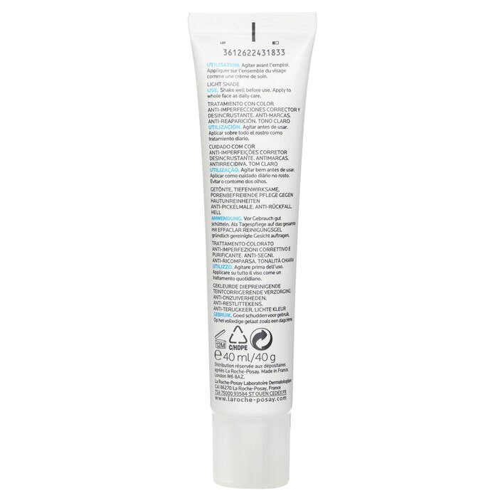 La Roche Posay Effaclar Duo (+) Unifiant Vereinheitlichende, korrigierende Pflege gegen Verstopfungen, Anti-Unreinheiten, Anti-Flecken – Leicht, 40 ml