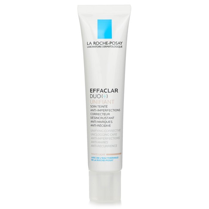 La Roche Posay Effaclar Duo (+) Unifiant Vereinheitlichende, korrigierende Pflege gegen Verstopfungen, Anti-Unreinheiten, Anti-Flecken – Leicht, 40 ml