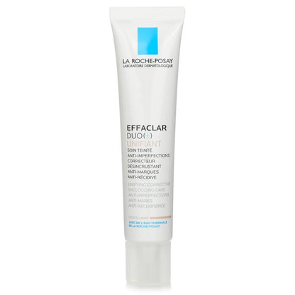 La Roche Posay Effaclar Duo (+) Unifiant Vereinheitlichende, korrigierende Pflege gegen Verstopfungen, Anti-Unreinheiten, Anti-Flecken – Leicht, 40 ml